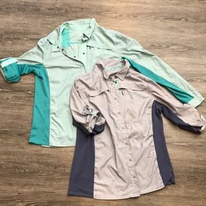 2 Pack Cabela’s XPG UPF outdoors shirts
